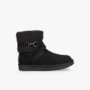 Ugg Purl Strap Klassiska Stövlar Dam Svarta (501648USA)